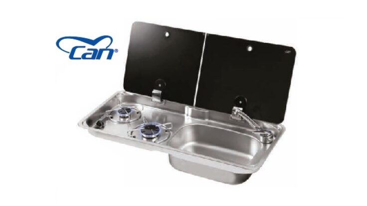 CAN 2 Lİ CAN İKİ KAPAKLI EVYELİ GÖMME ÇİFTLİ OCAK