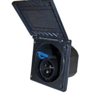 220 Elektrik Giriş Prizi – Siyah